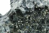 Blueish-Grey Foitite and Quartz on Orthoclase Feldspar - Namibia #363767-1